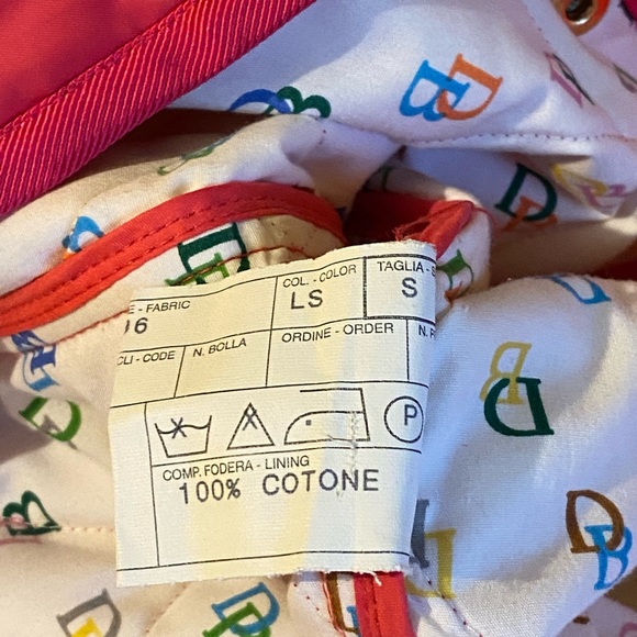 Rare Dooney & Bourke Quilted Coat RAINBOW MONOGRAM “IT” COLLECTION Y2K NWT PINK - Picture 9 of 13